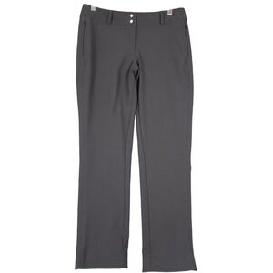 Adidas Womens Golf Pants Size 6 Black Flat Front Zipper Pockets‎ Performance